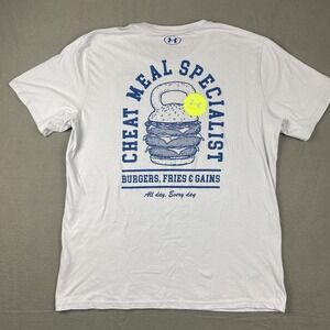 Under Armour Cheat Meal Specialist‎ Gray Shirt 2XL XXL